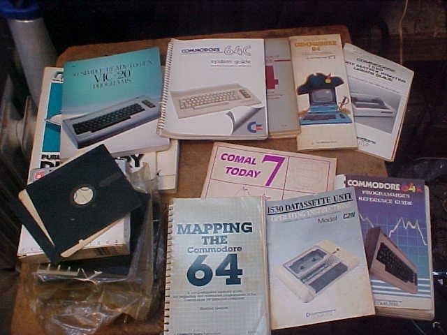 Commodore 64 & VIC 20 Books, User Guides & Floppy Disk Vintage Computers