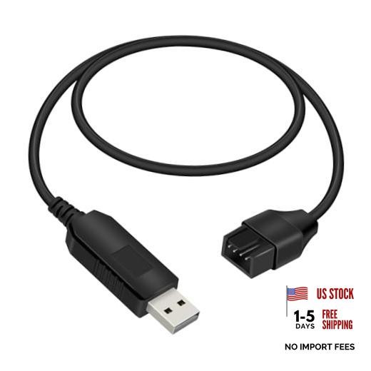 12V Step-Up USB to Fan Adapter, USB to 3Pin/4Pin Full Speed PC Fan 1.6FT/0.5M