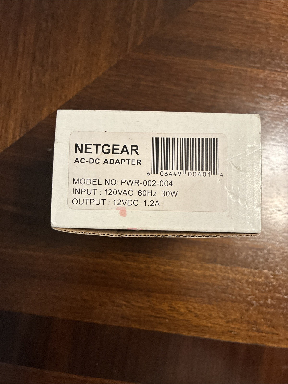 NOS Genuine OEM Netgear PWR-002-004 AC-DC Adapter Power Supply 12VDC 1.2A