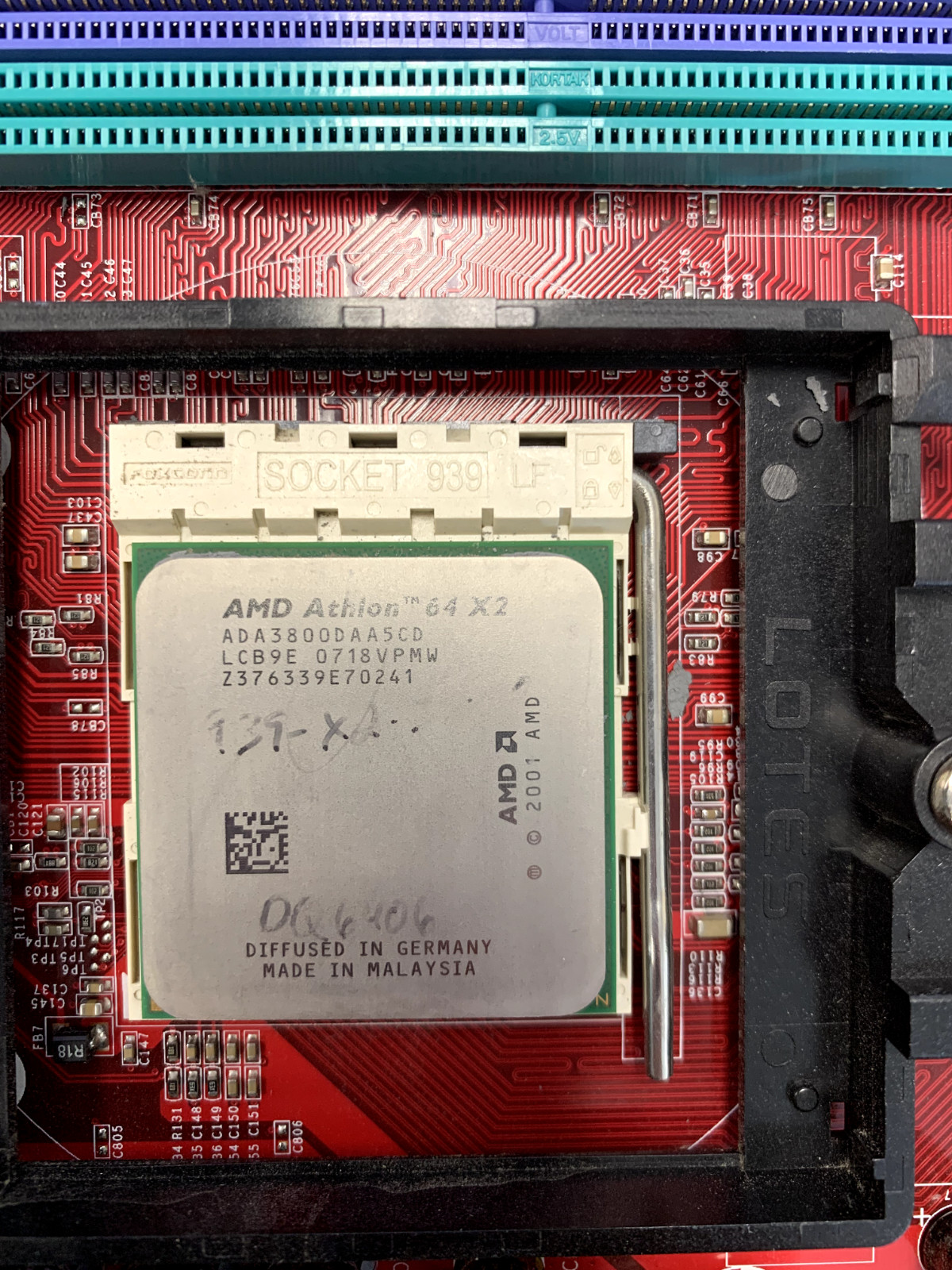MICROSTAR MS-7185 K8N SLI MOTHERBOARD W/ SOCKET 939, AMD ATHLON 64 X2 PROCESSOR