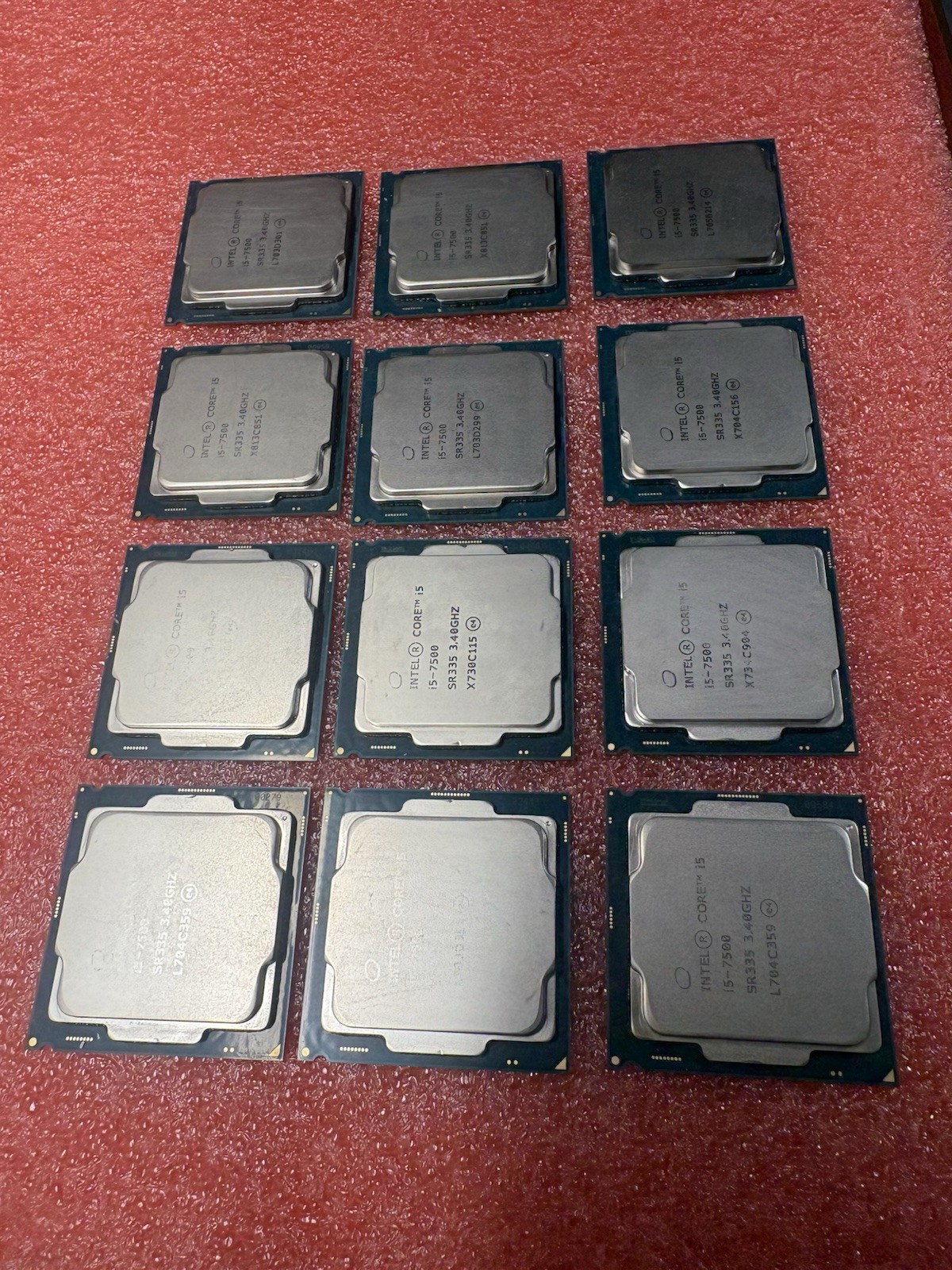 CPU Lot Set of 12 Intel Core i5-7500 SR335 Processor 7th Gen 3.40GHz