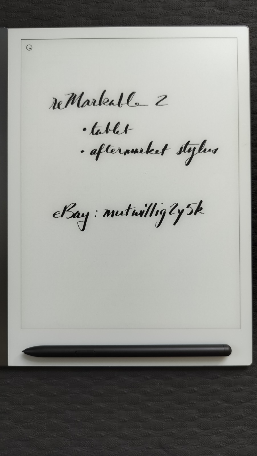 ReMarkable 2 Paper Tablet with stylus; RM110