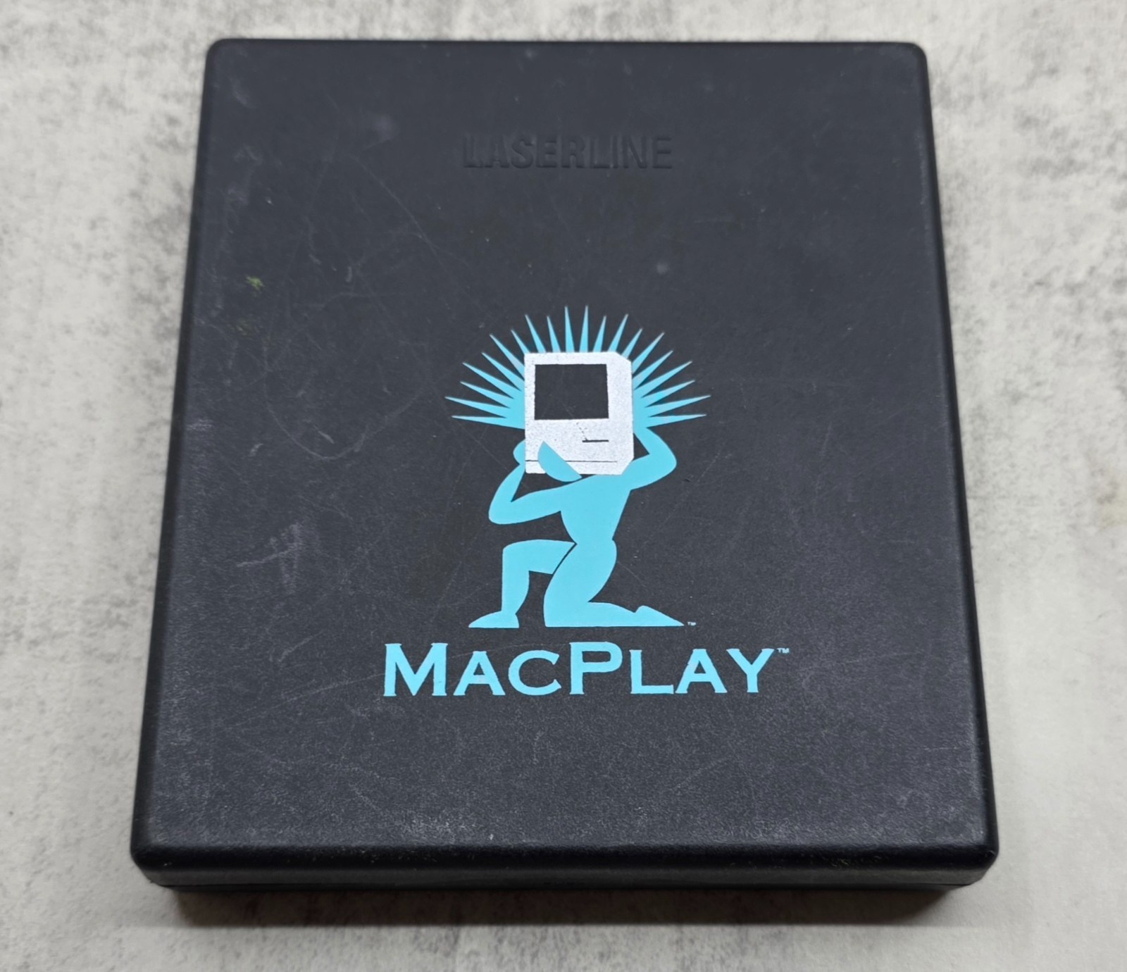 RARE MacPlay LaserLine MVP 6 CDS Software Games Utility Black Box Vintage Apple
