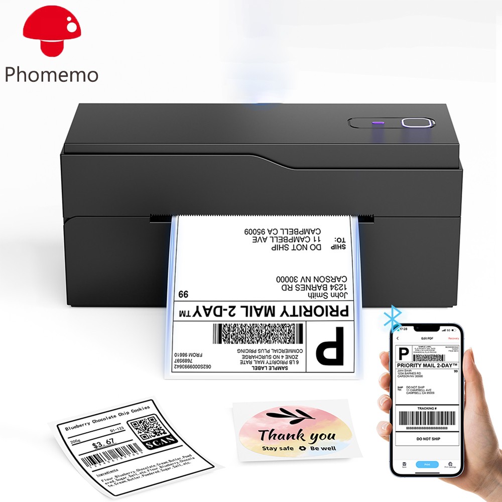 Phomemo 4x6 Bluetooth Thermal Printer Shipping Printer +30  Labels