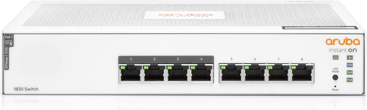 HPE 8 Port Rack Mountable Ethernet Switch - JL811A#ABA