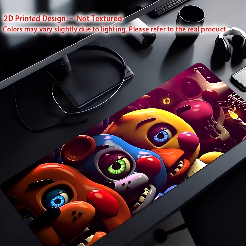 Printed Design – Not Textured Five Scary Teddy Bears in Different Colors Desk