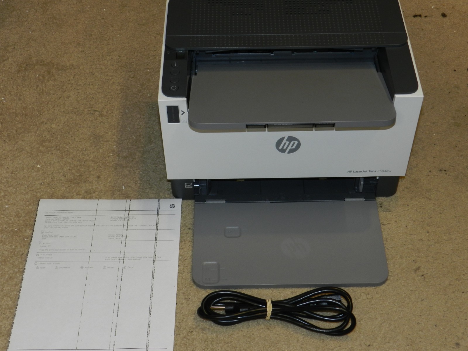 HP 2R7F4A Laserjet Tank 2504Dw Printer **READ** WORKS