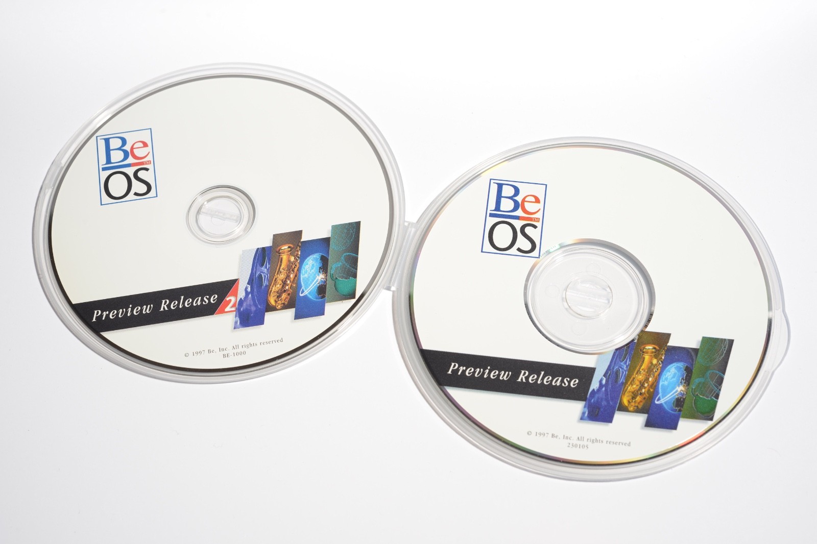BeOS Preview Release & Preview Release 2 CD Set 1997 for Apple Macintosh