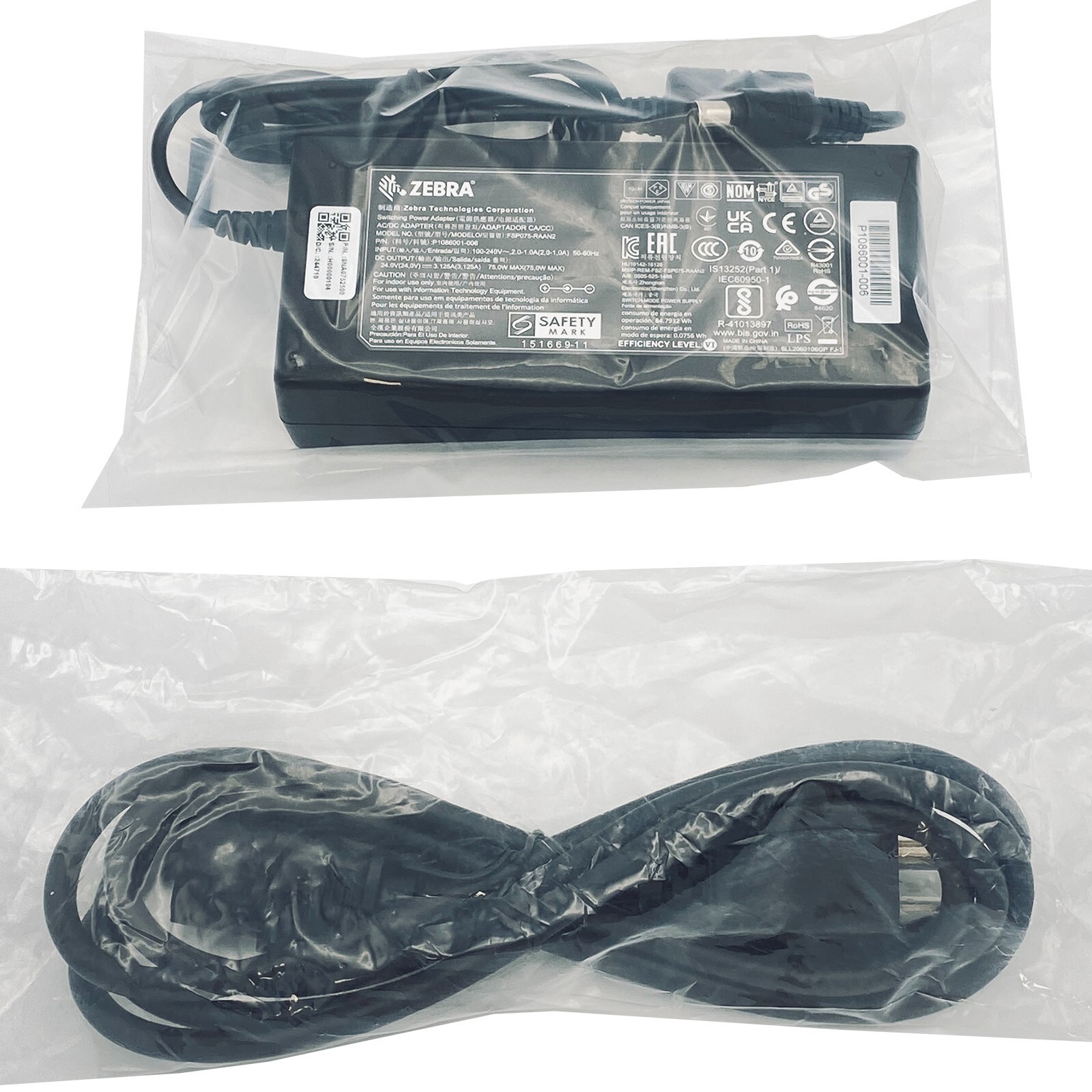 NEW Genuine Zebra Power Supply AC/DC Adapter P1079903-026