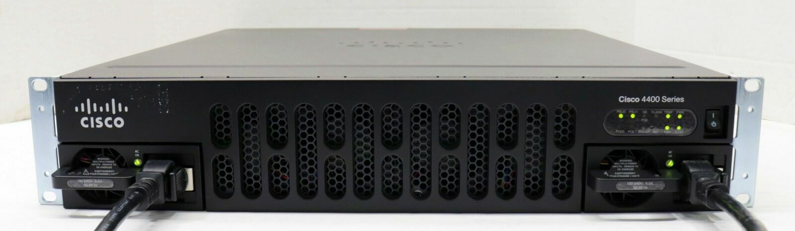 CISCO ISR4451-X-AXV/K9 4-Port Gigabit VOICE SECURITY DATA Router Dual AC Power