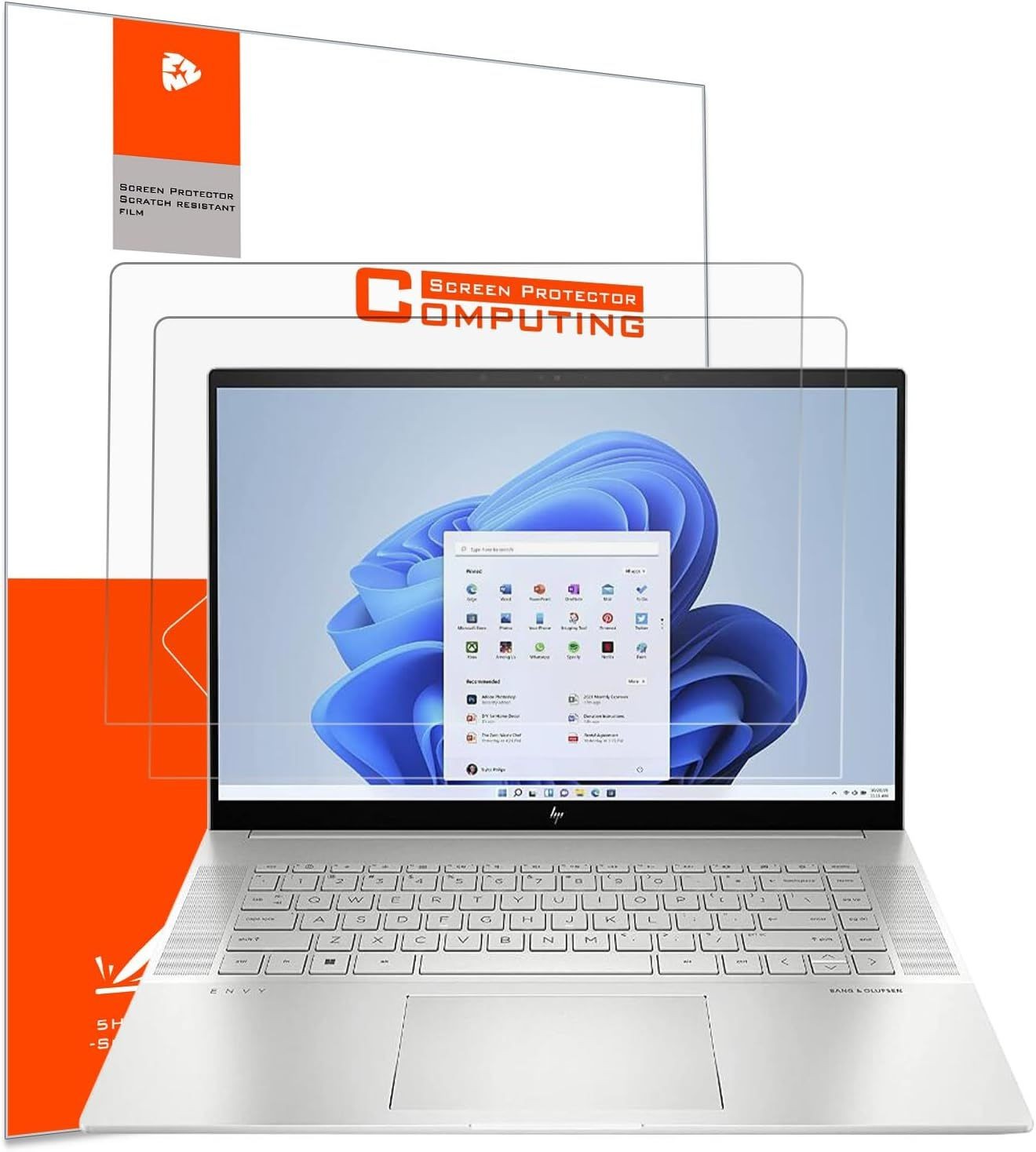 2-Pack Matte Anti-Glare Screen Protectors for 16" HP Laptops, Envy/Spectre/ZBook