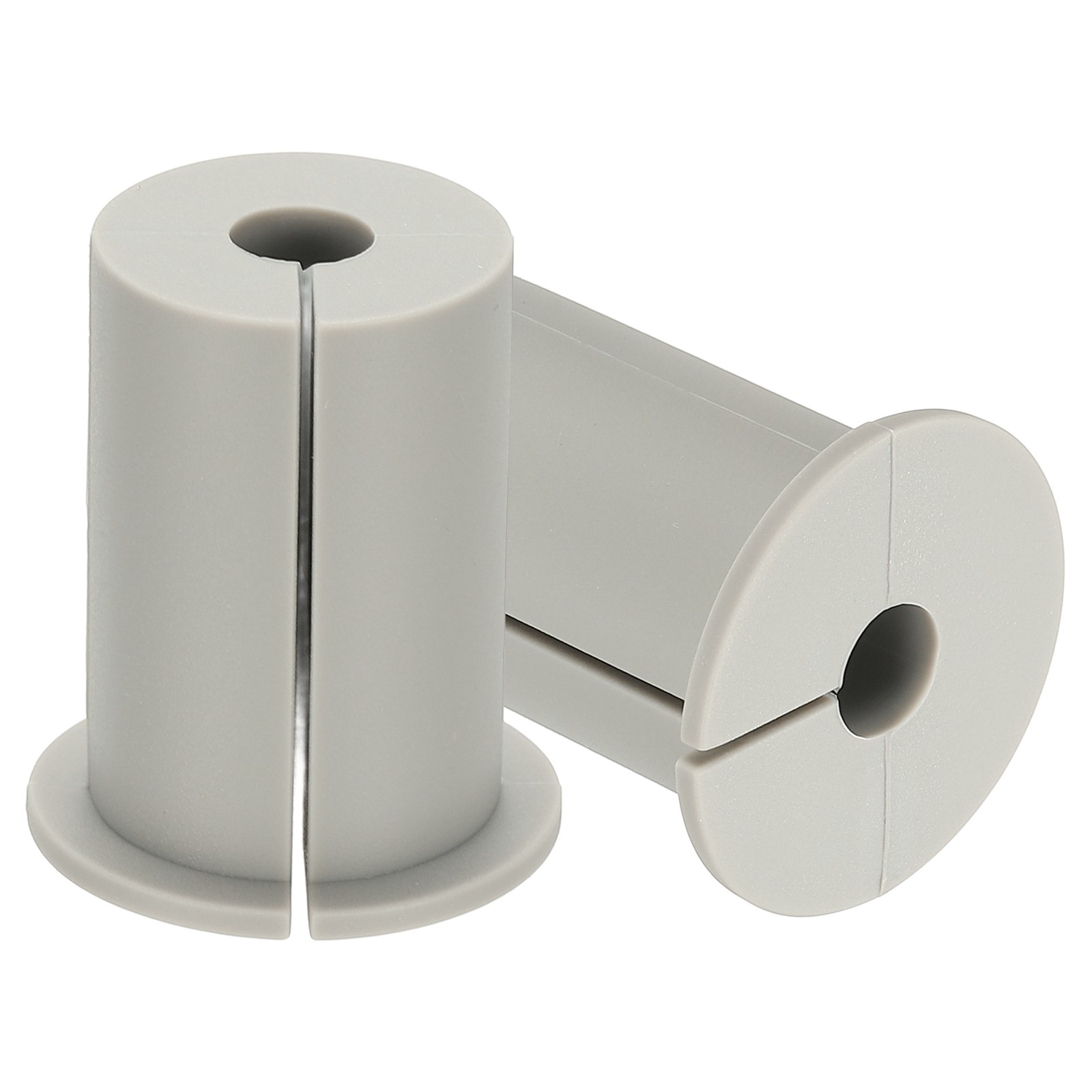 2 x 1" Wall Grommet Cable Routing Kit for 0.33" (8.5mm) Hole Gray