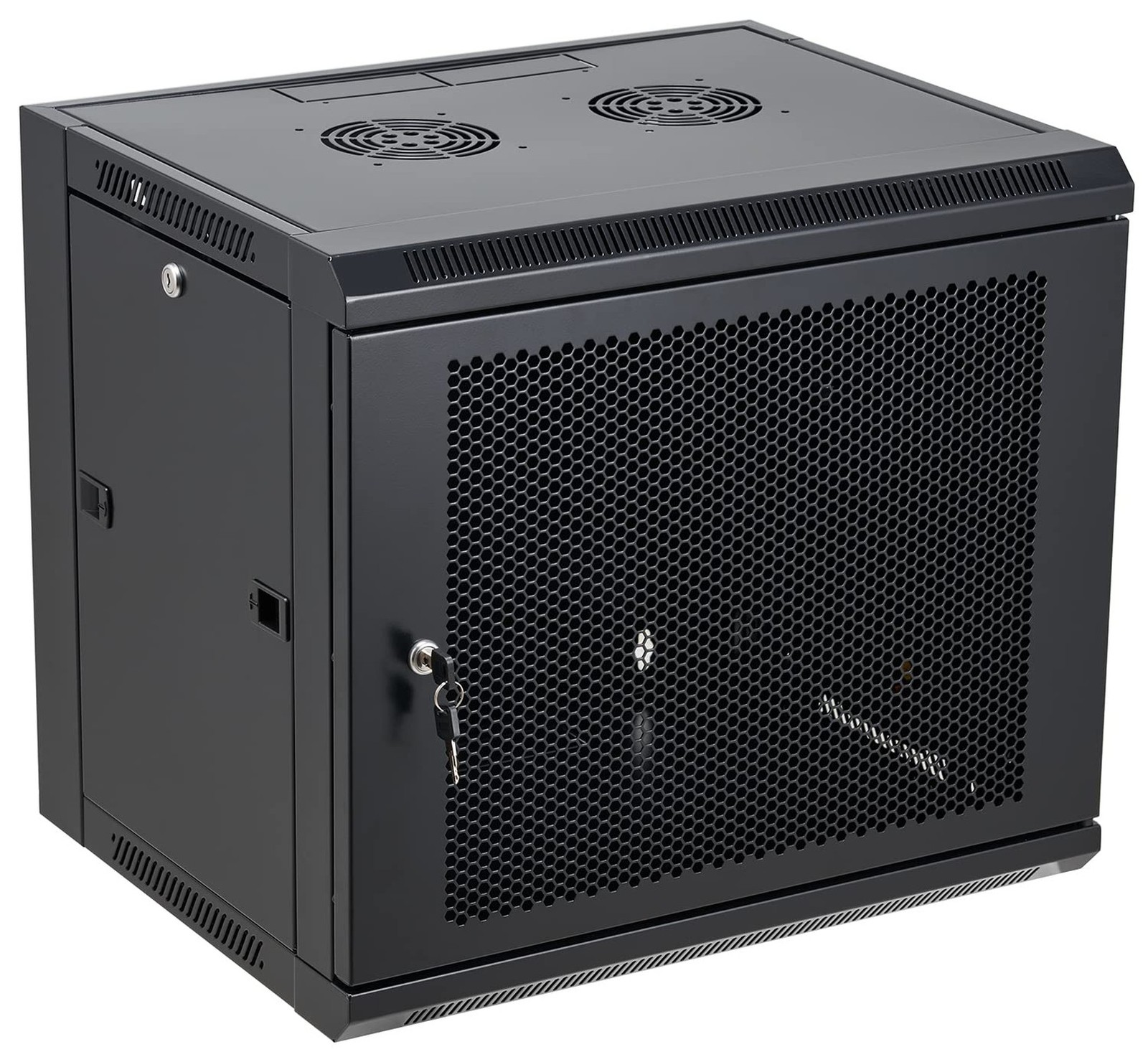 9U Wall Mount Server Cabinet Network Rack Vented Enclosure Locking ... Fast Ship