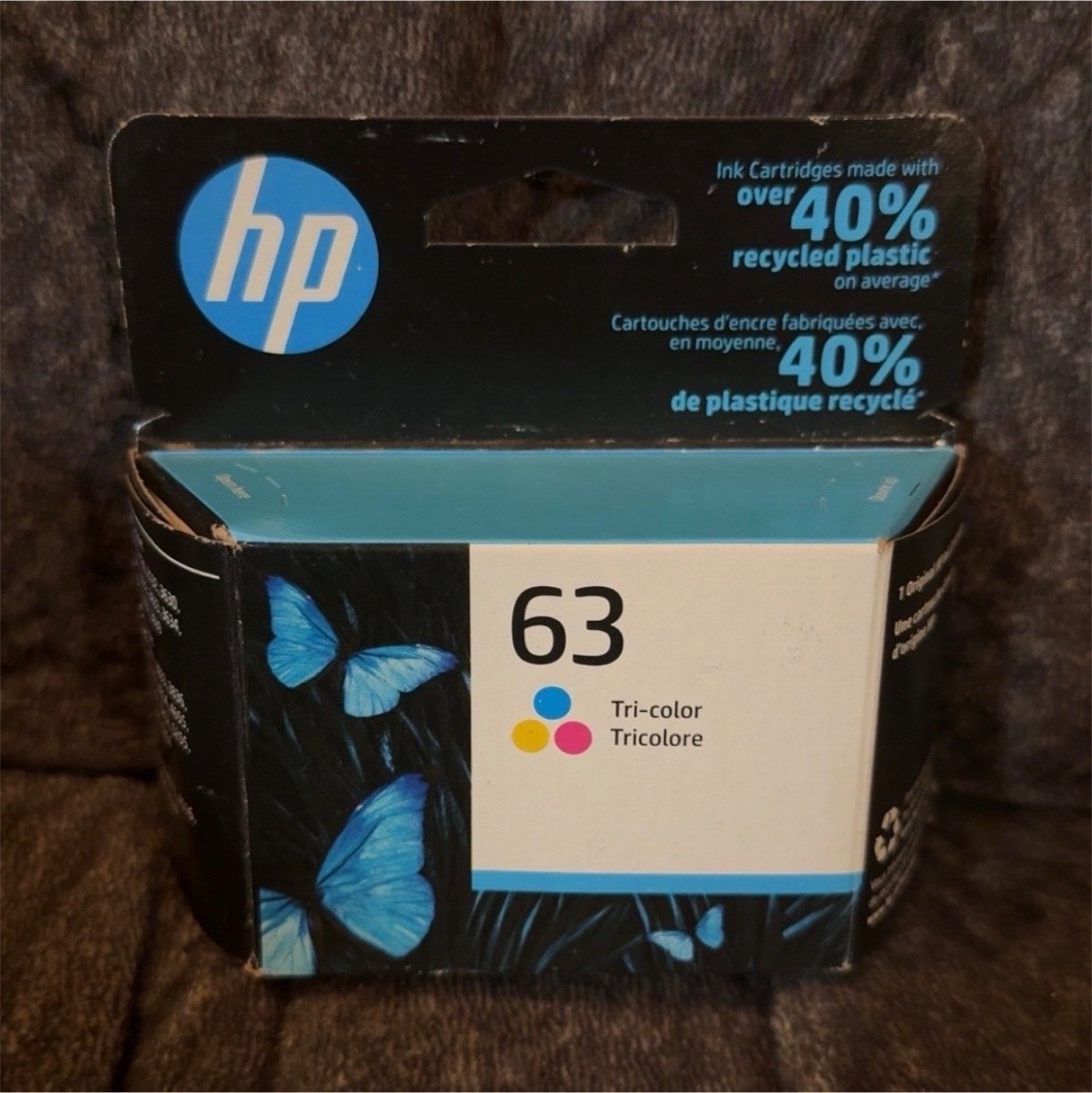 HP 63 Tri-color Genuine/Original Ink Cartridge F6U61AN For HP Inkjet Printers