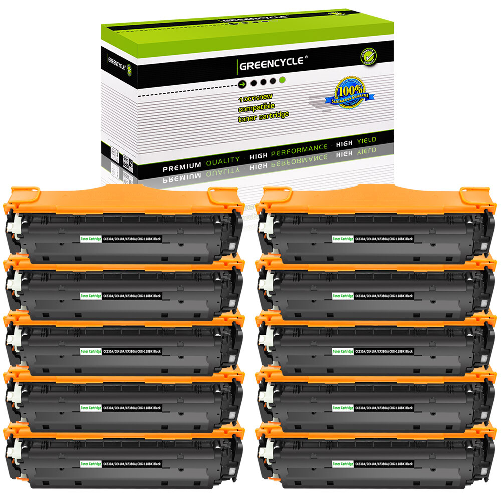 10PK 118 Toner Fits for Canon ImageCLASS LBP7200cdn LBP7660Cdn 7680Cdn MF724cdw