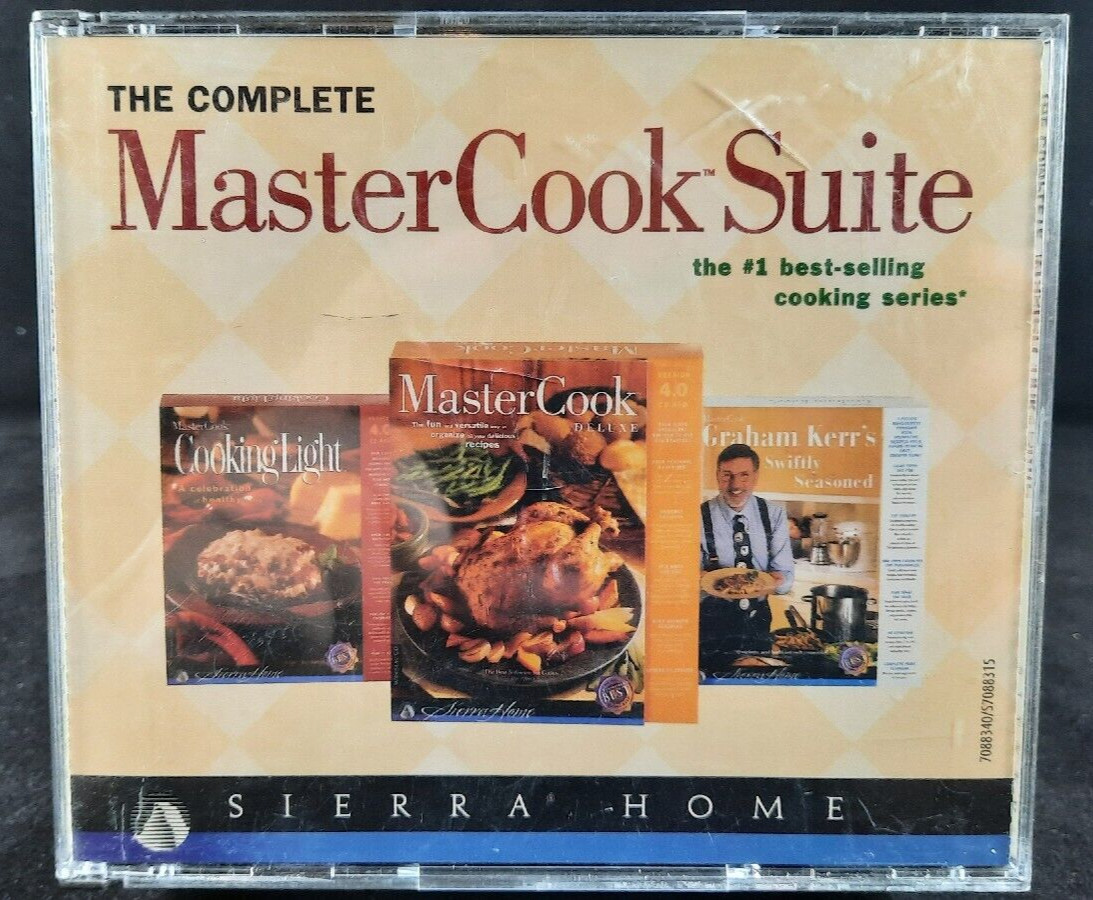 The Complete MasterCook Suite - Versio 4.06 - Sierra Home / CD-ROM / 3-Disc