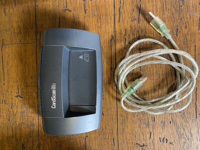 CardScan 600cx Pass-Through Scanner Business Card Executive Work 