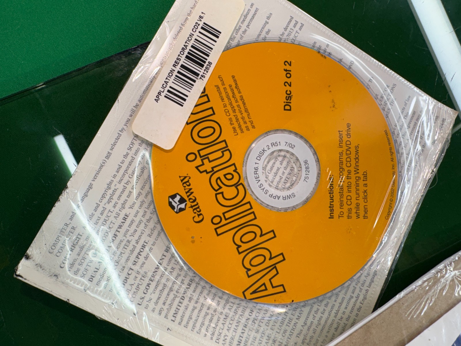 Vtg 2002 Gateway PC Restore CD Bundle Windows XP Home Microsoft Works Suite NEW