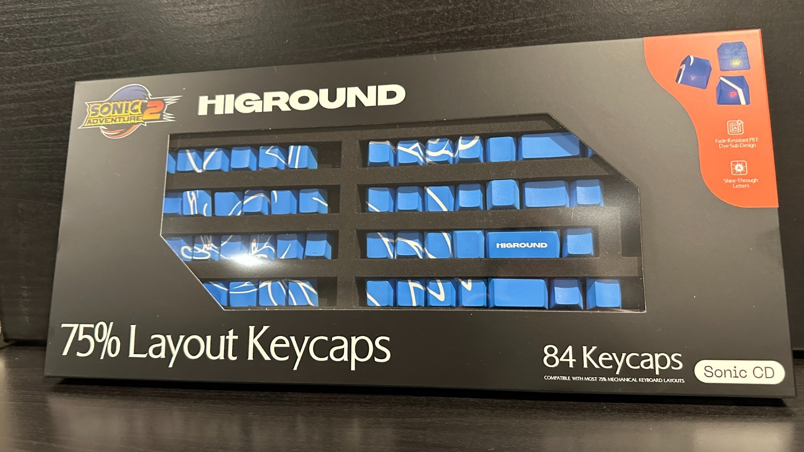 Higround x Sonic The Hedgehog Keycaps - 75% Layout 84 Keycaps - Sonic CD SEGA
