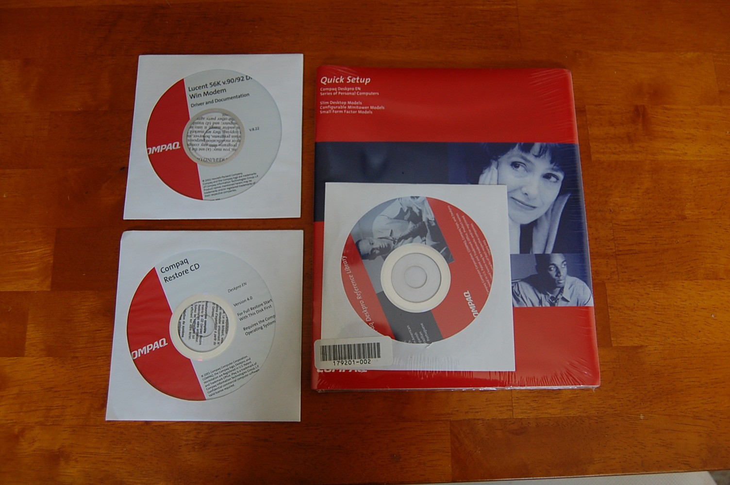 Compaq Deskpro En Quick setup + Restore CD+ Lucent win drivers Sealed Vintage