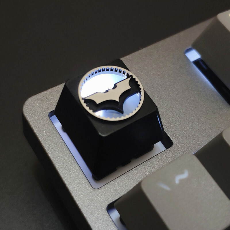 Batman Keycap Metal Key cap For Cherry MX Keyboard Light transmission New