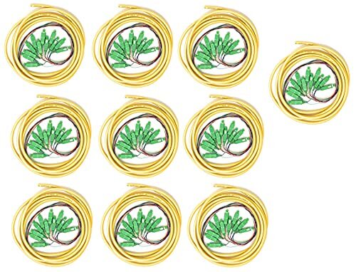 12 Strand Singlemode SC APC Fiber Pigtail 1M 10 Pack for Splice Fiber Optic
