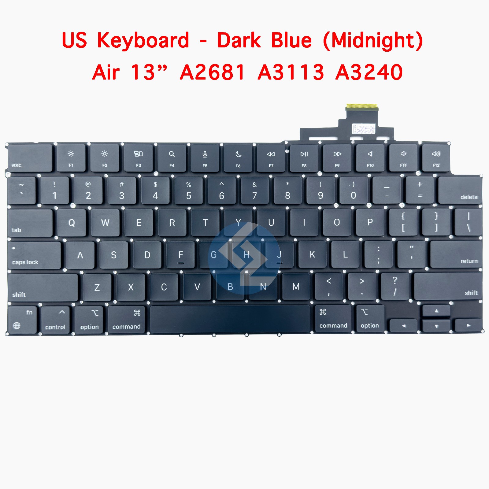 NEW US Dark Blue (Midnight) Keyboard for MacBook Air 13" A2681 2022 A3113 2024
