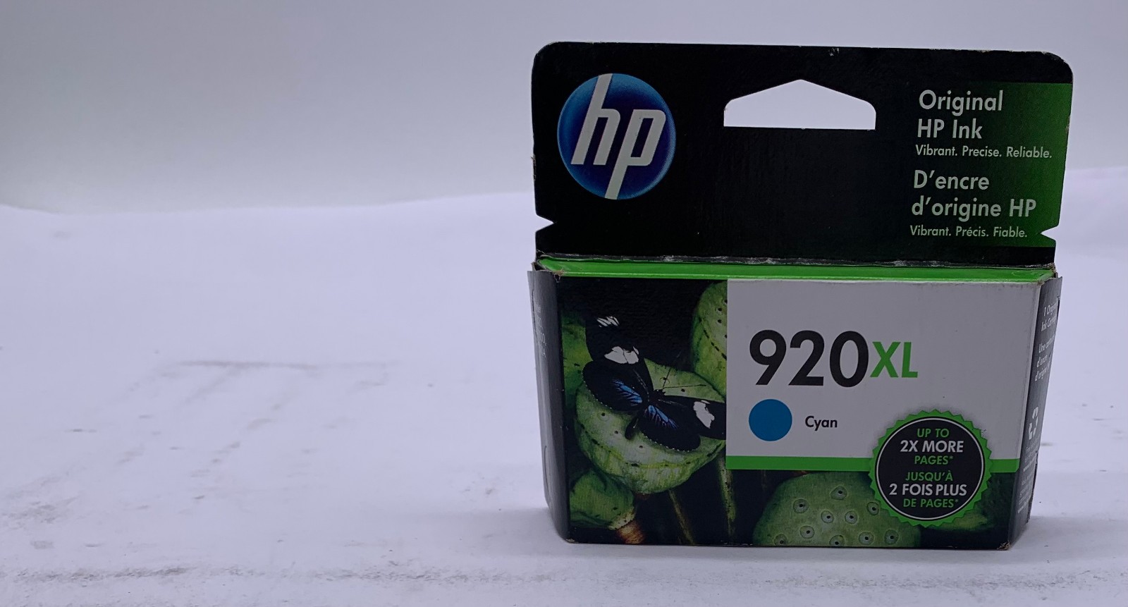 Genuine HP 920XL Cyan High Yield Ink Cartridge (CD972AN) OEM, expired