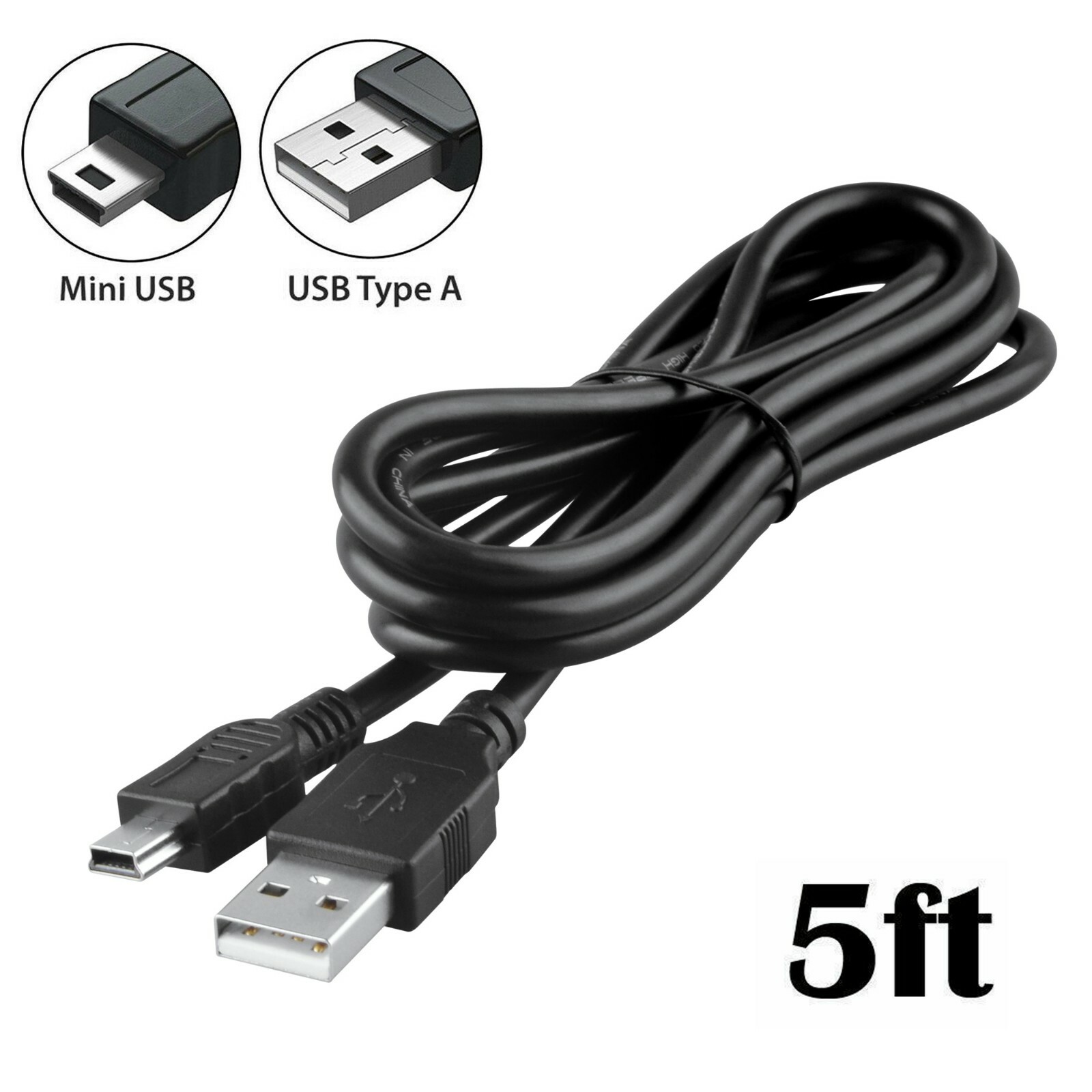Fite ON 5ft USB Data Cord Cable for Seagate Freeagent Goflex External Hard Drive