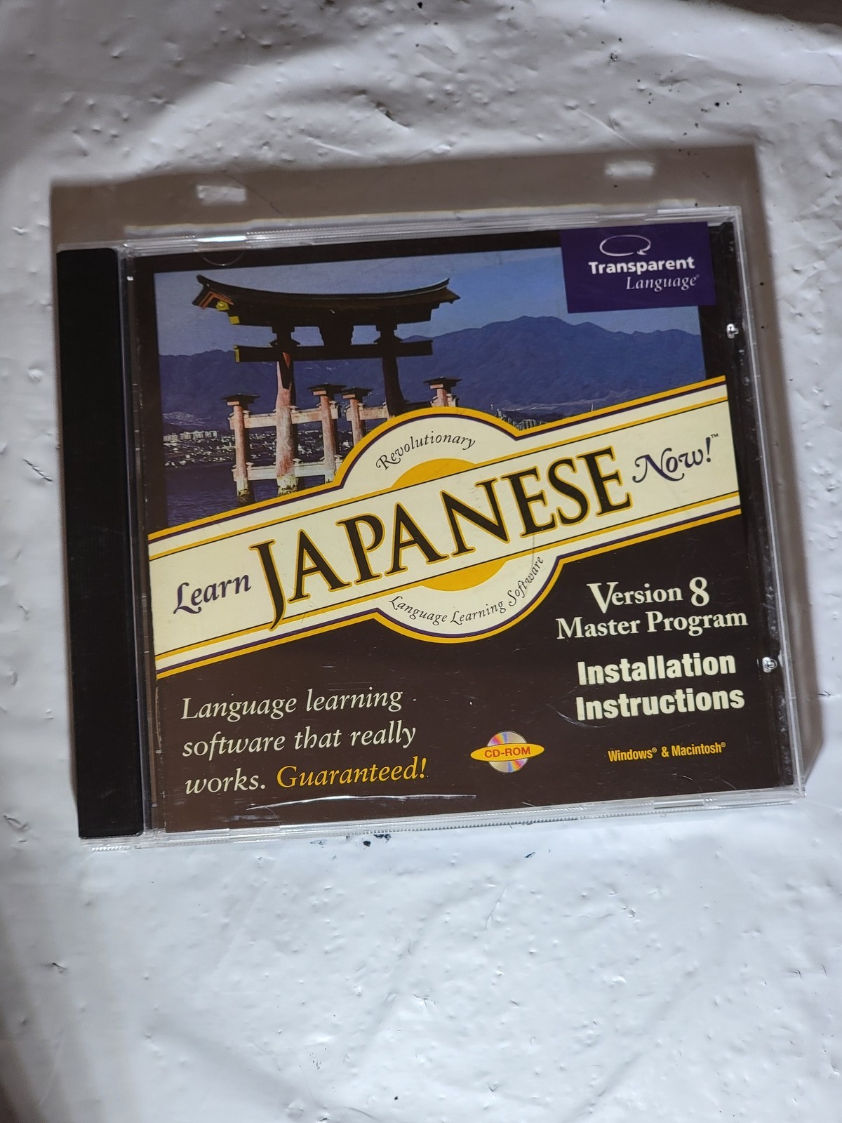 Learn Japanese Now Version 8 Transparent Language CD-ROM Windows Mac Software