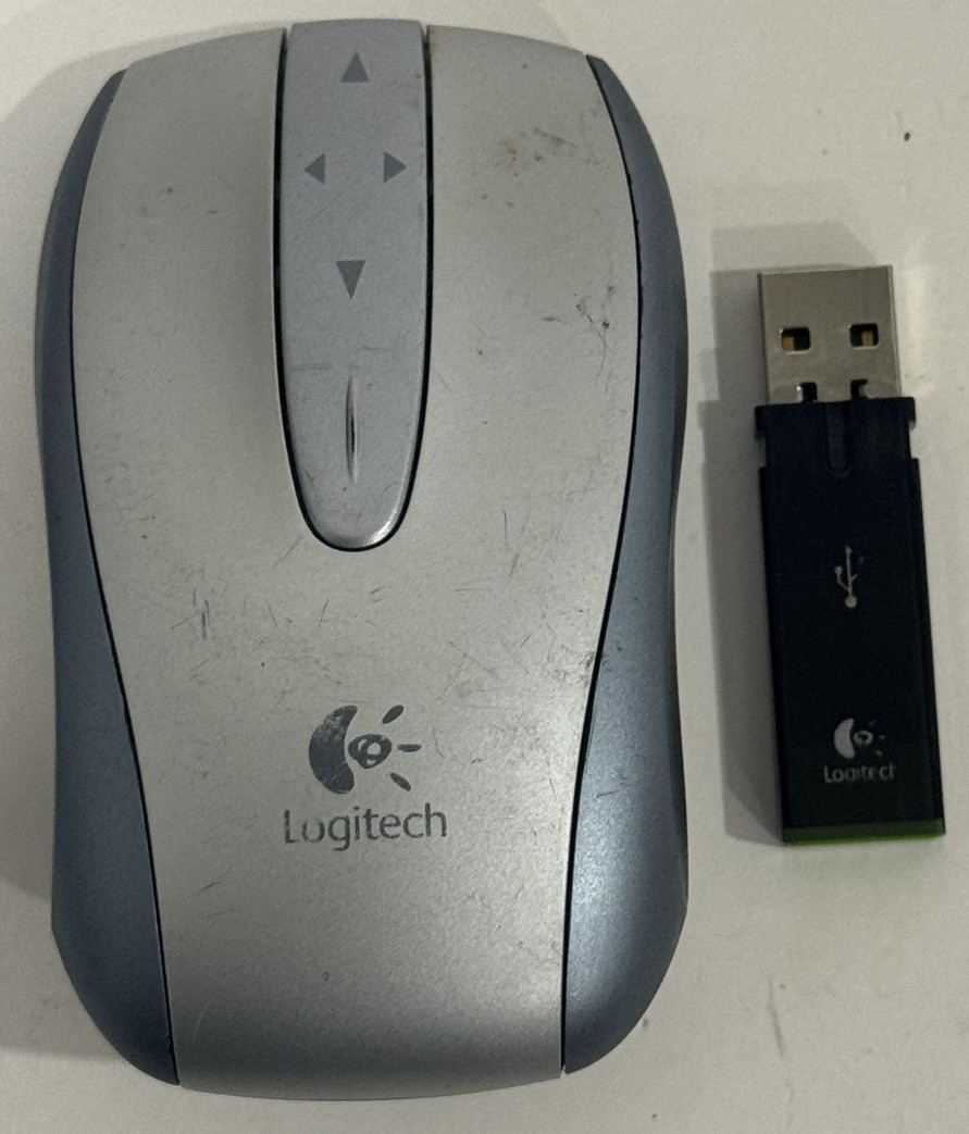 Logitech V500 Nano Cordless Laser Notebook Mouse w/ Receiver