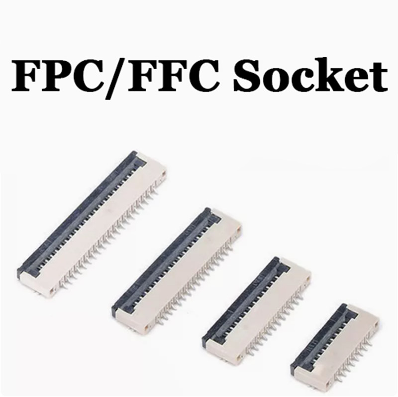 FPC FFC Socket Top and Bottom Connections for Drawers and Flip Covers 0.5MM 1MM
