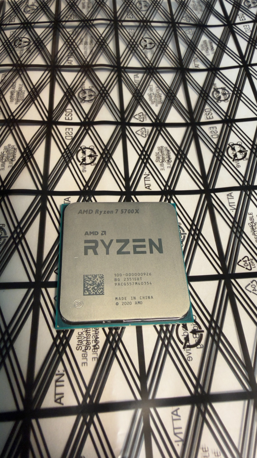 AMD Ryzen 7 5700X Desktop Processor 8-Core 16-Thread 3.4GHz AM4 CPU Used