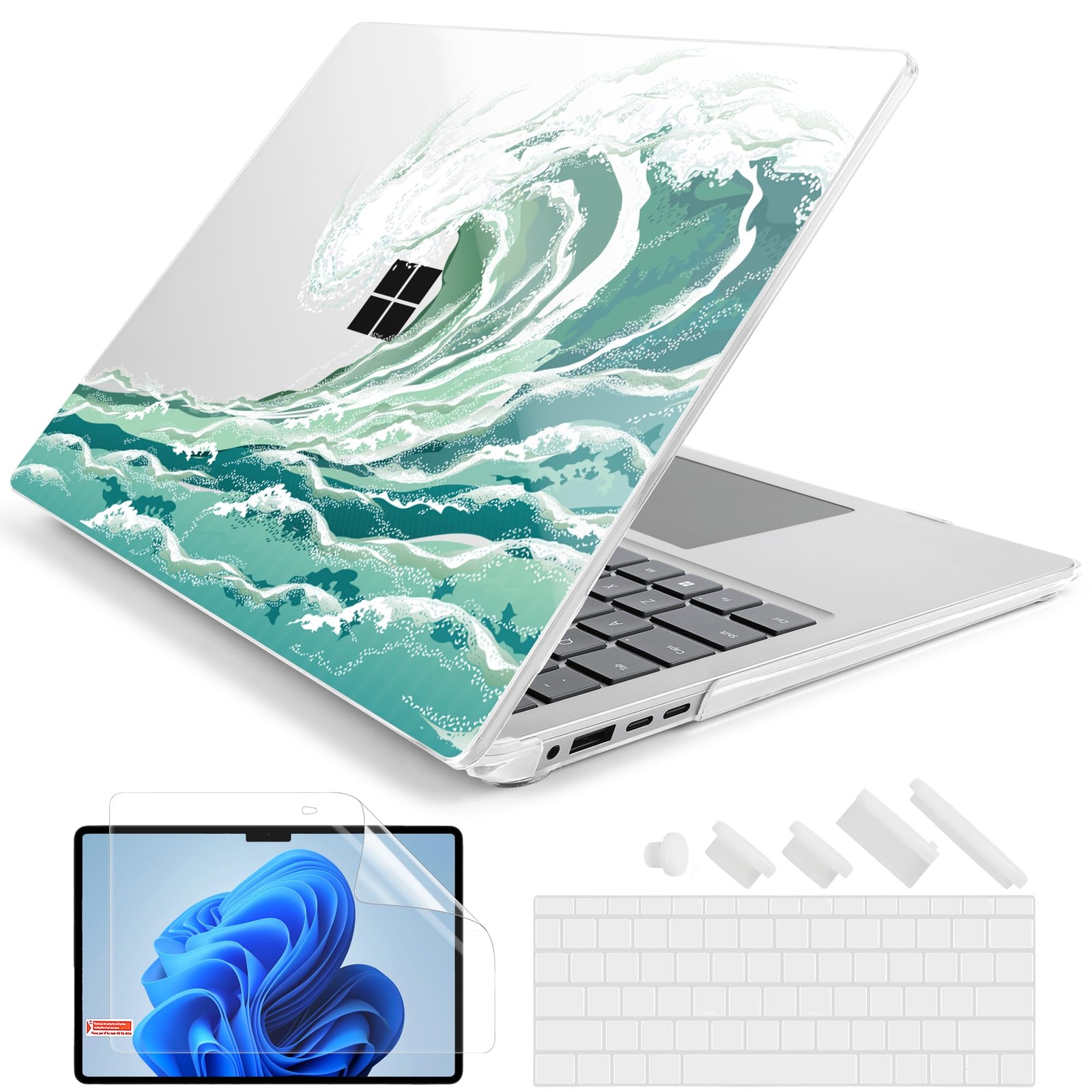 AstroGrid Case for Microsoft Surface Laptop 13.8 inch, Aqua Wave