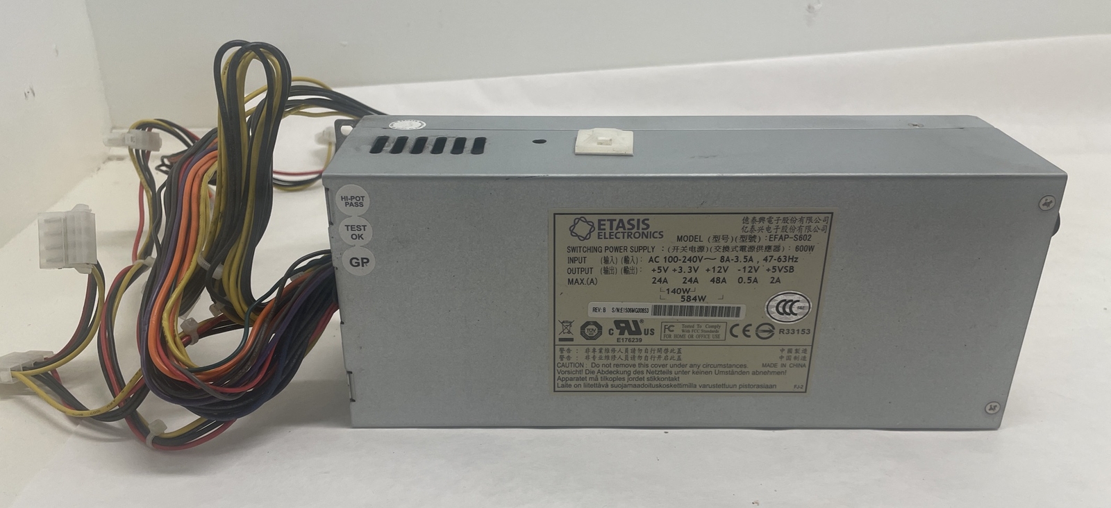Etasis EFAP-S702 600W  2U Switching Power Supply 100-240V 8-3.5A