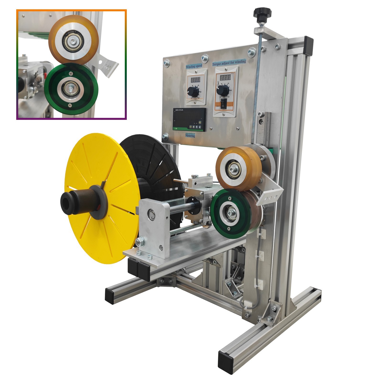 110V 3D Printing Plastic Filament Winder PLA/ABS/PETG Winding Machine 0-18m/min
