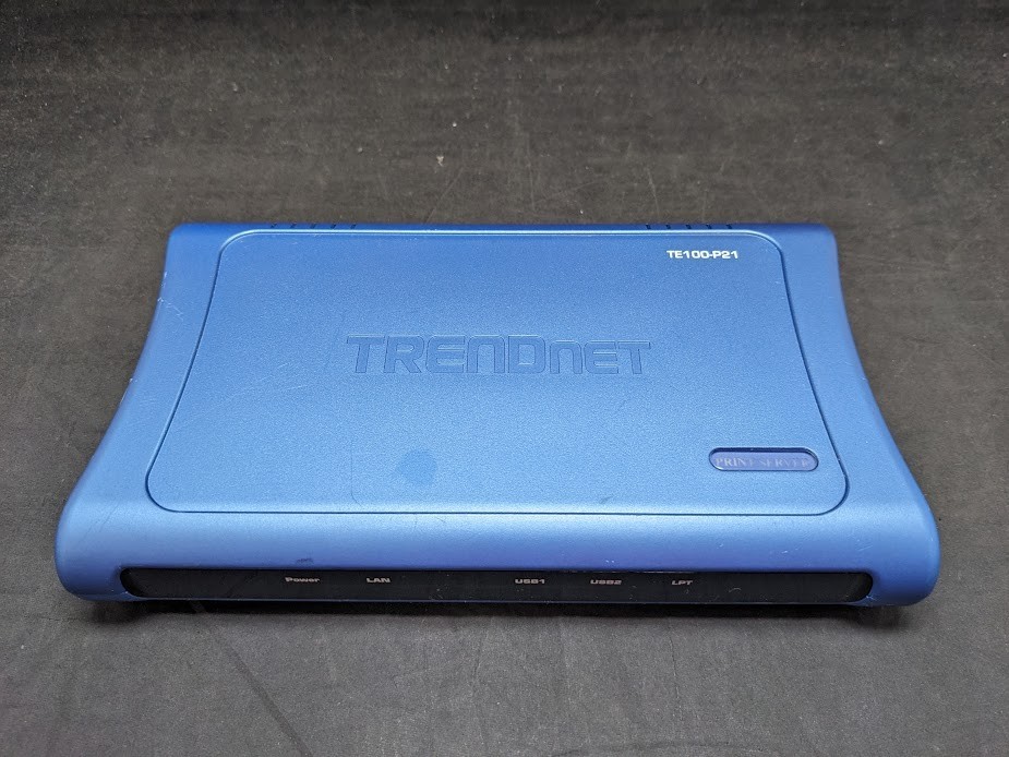 TrendNet TE100-P21 Print Server | Power Adapter Included