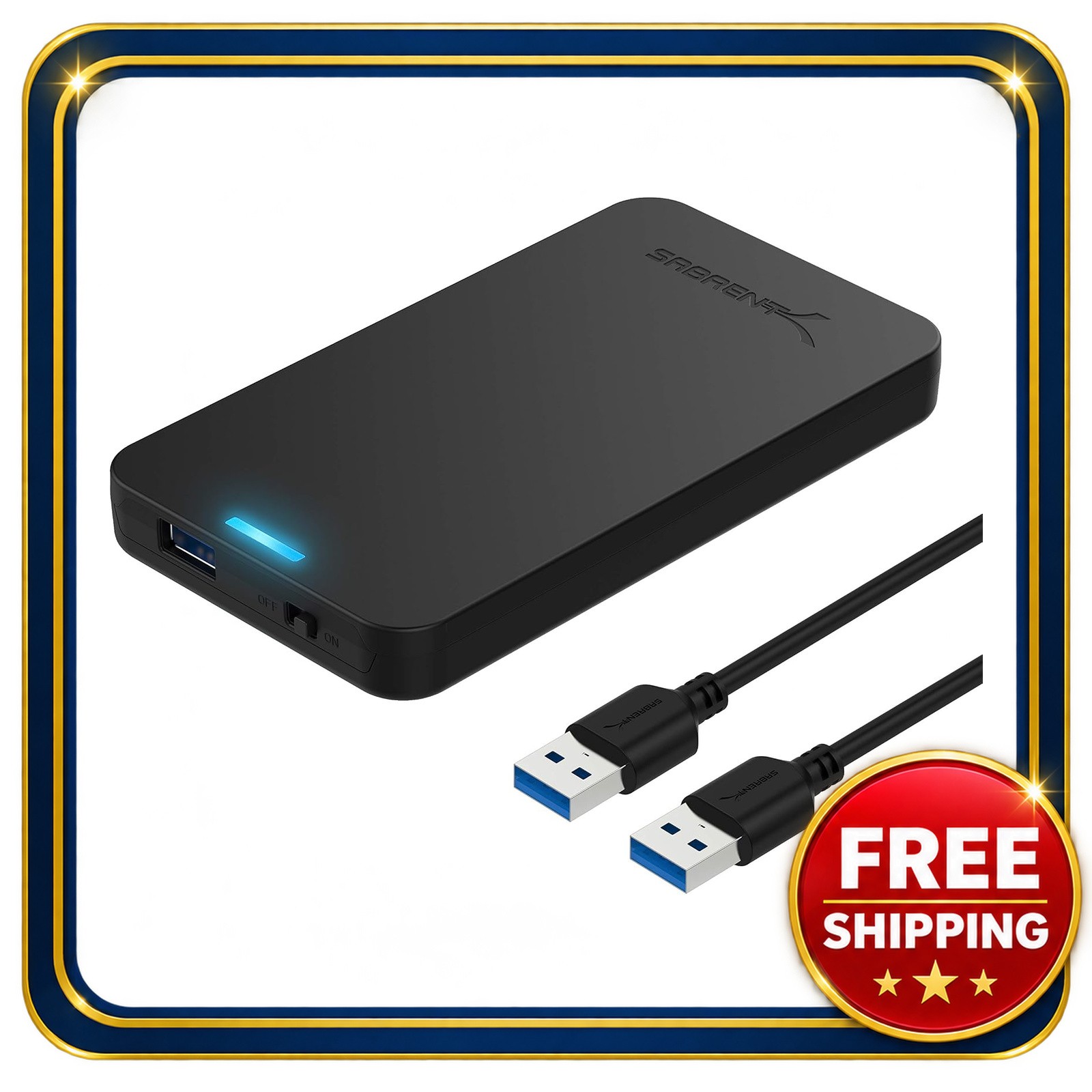 SATA to USB 3.0 Enclosure for 2.5 Inch SSD/HDD Tool-Free