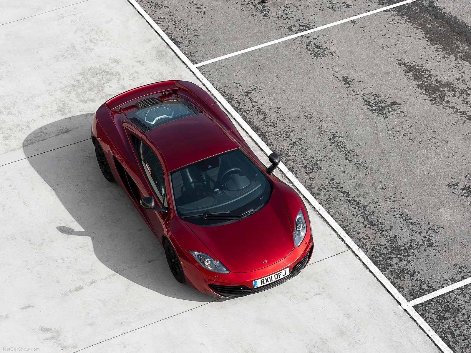 Cars mclaren mp4 12c super Desk Mat Stitched