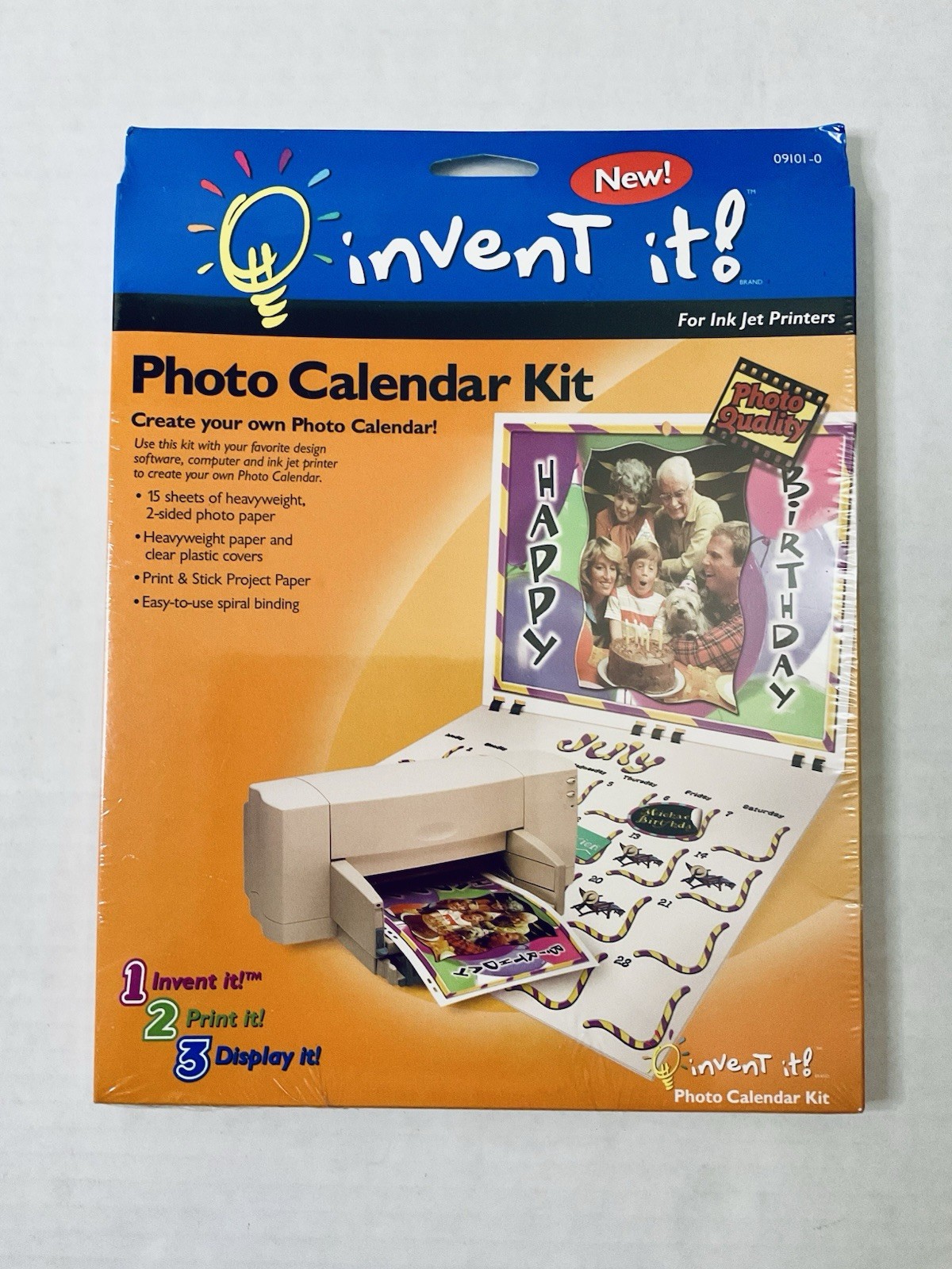 INVENT IT PHOTO CALENDAR KIT FOR INKJET PRINTERS 1999 NEW OLD STOCK