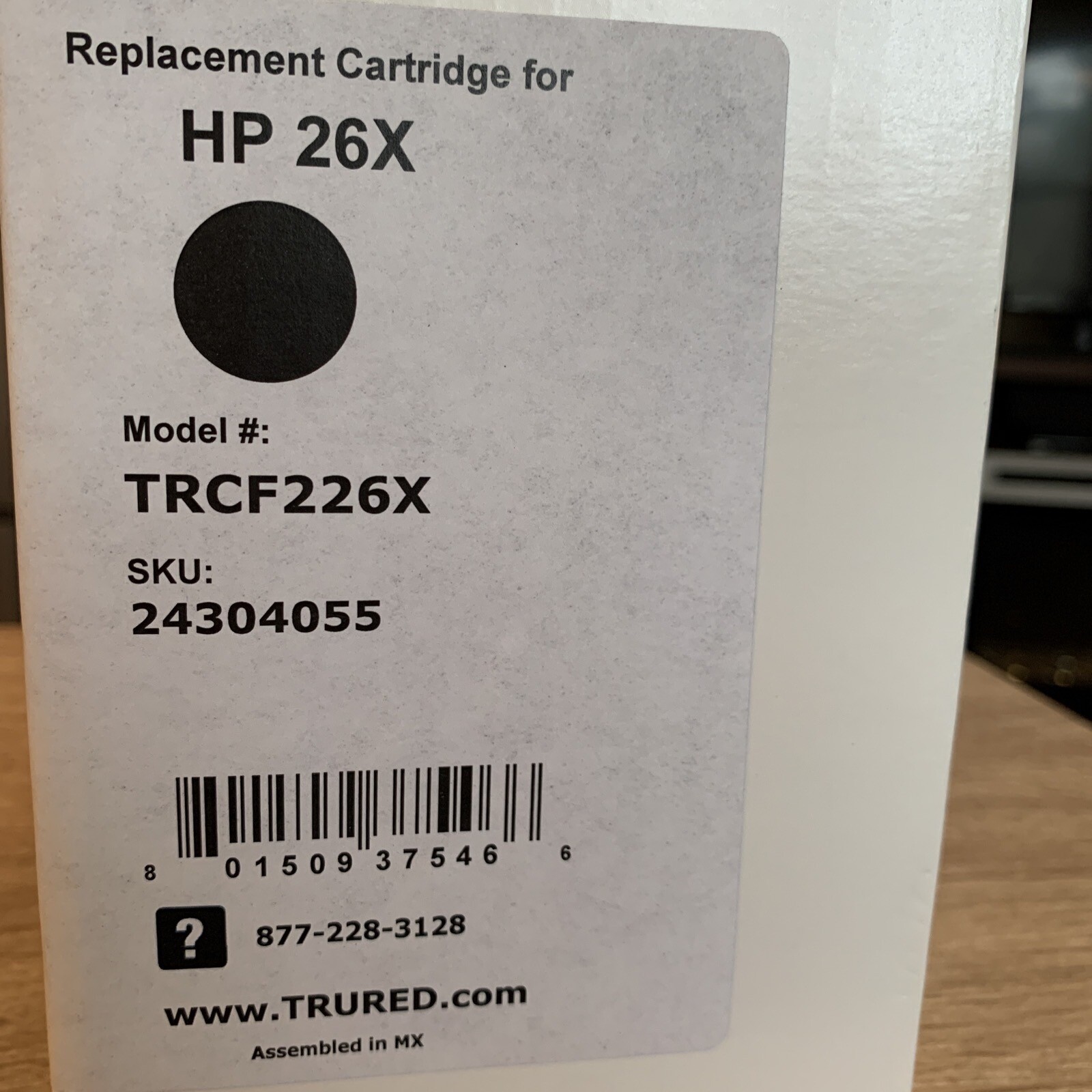 CF226X  Tru Red Staples Toner for HP 26X Open Box Open Package