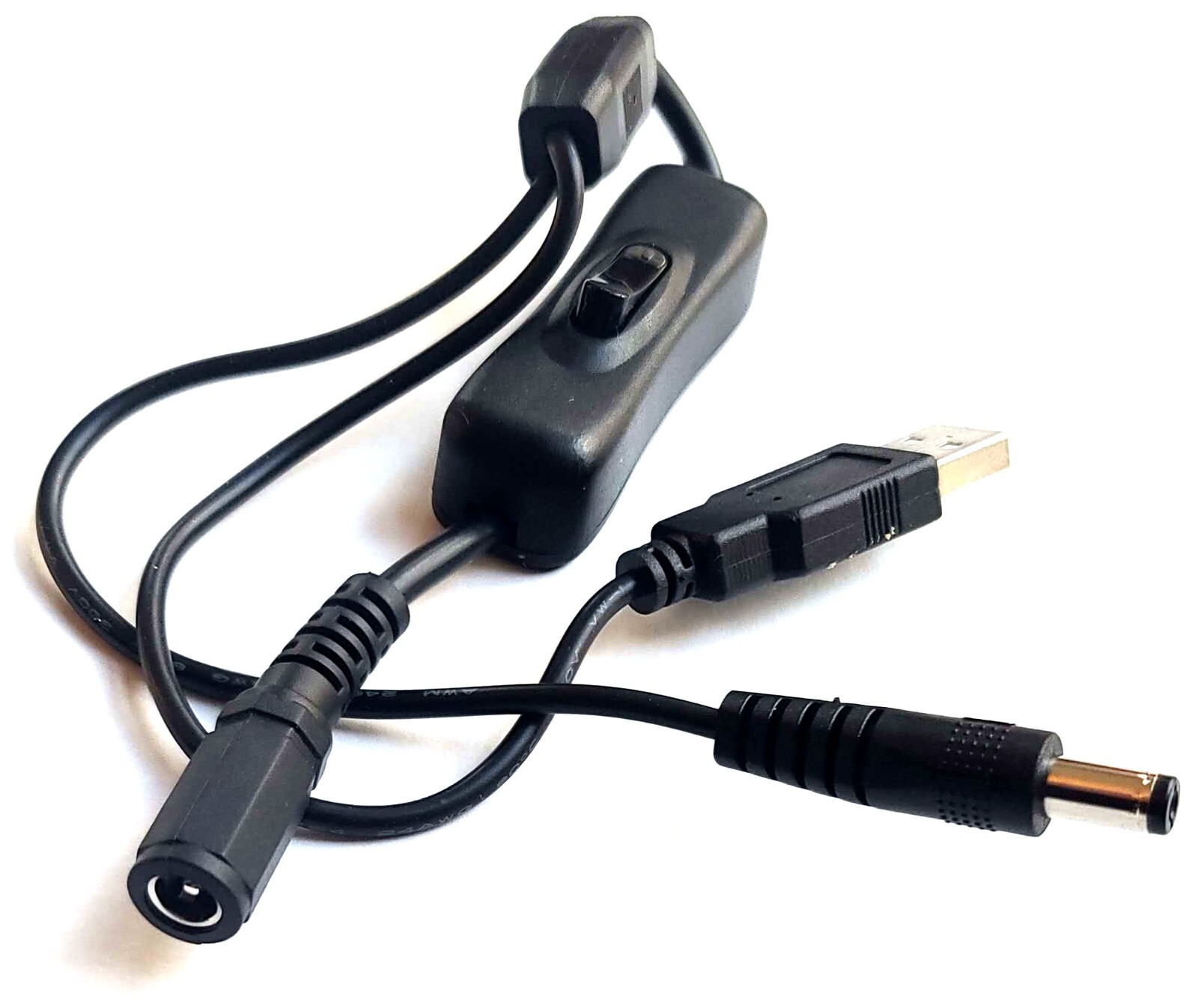 MiSTer FPGA in-line  Power Switch splitter combo to power DE10-Nano and USB hub