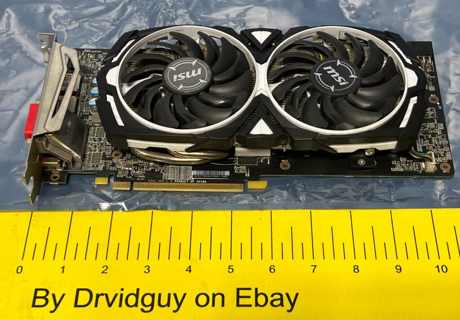 MSI Radeon RX 580 ARMOR OC 8GB GDDR5 Graphics Card MS-V341 AMD GPU