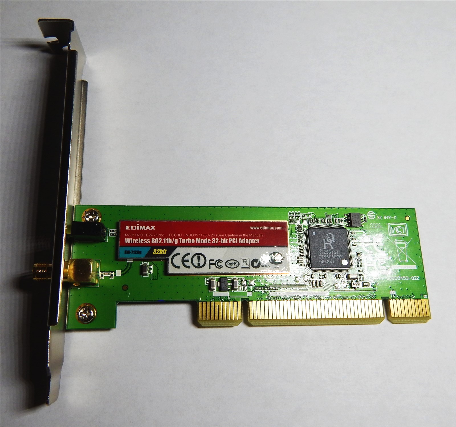 EDIMAX EW-7128G WiFi 802.11g 32-bit PCI Add-in Wireless Desktop PC Adapter