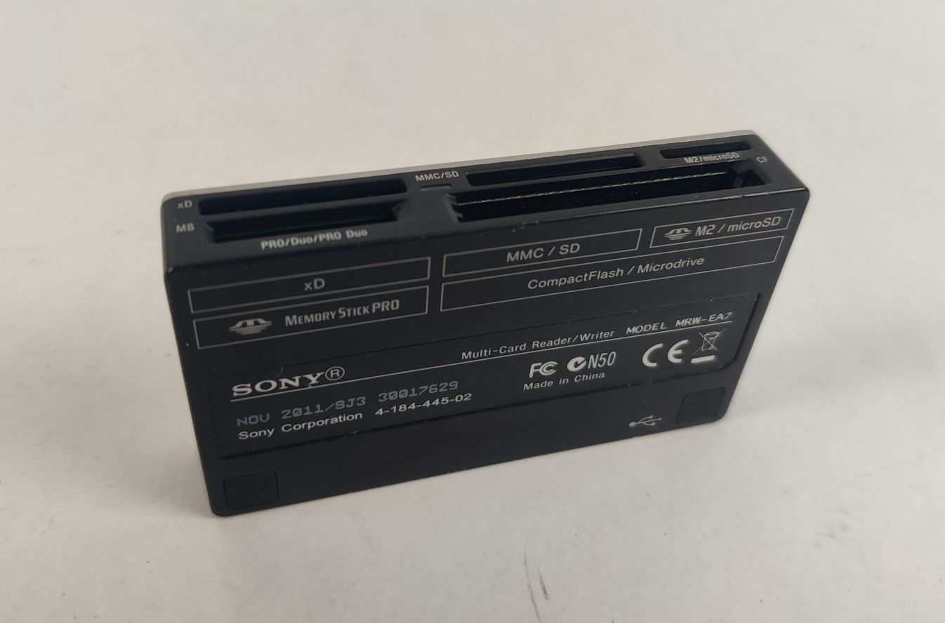 Sony USB External Multi-Format Card Reader/Writer MRW-EA7 - WORKS - TESTED