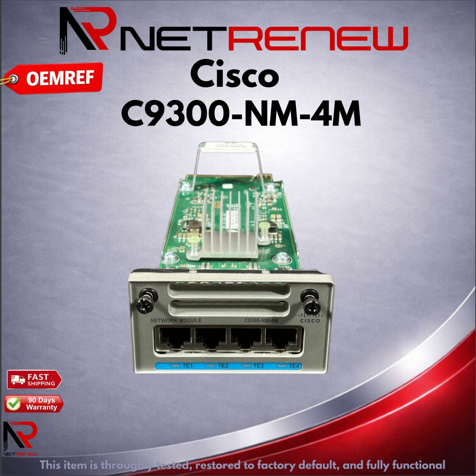 Cisco Refresh C9300-NM-4M 4-Port 10G Multigigabit Copper Network Module