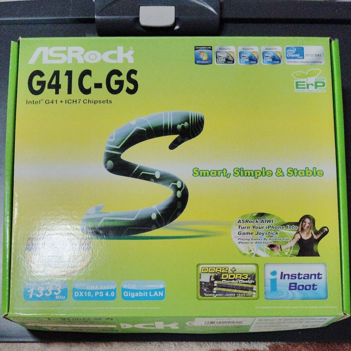 ASRock G41C-GS Motherboard with Intel Core 2 Quad Q9550 LGA 775