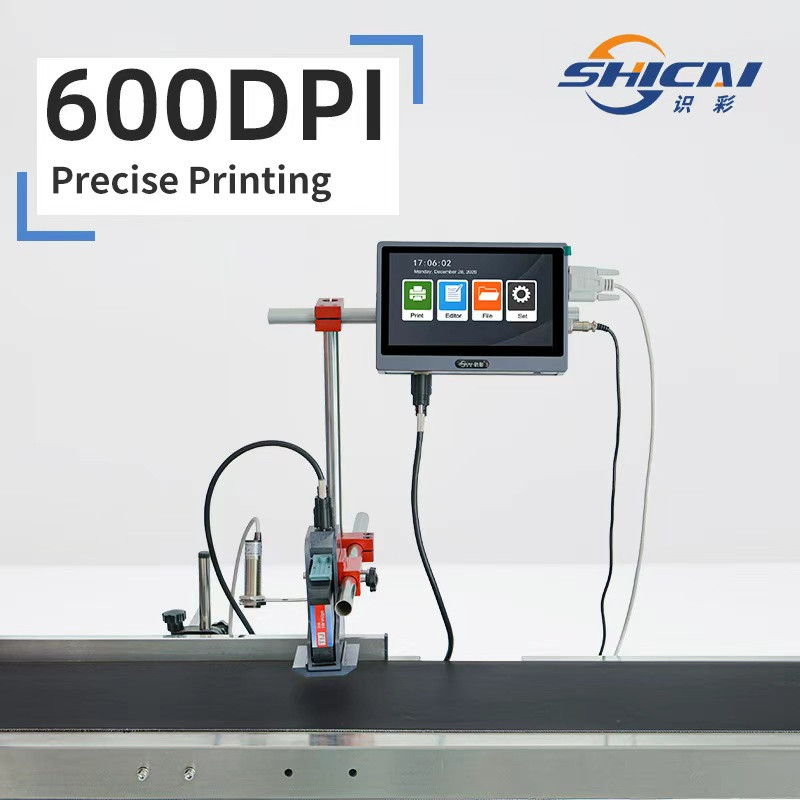 12.7mm Auto TIJ Printer Oil Resistant Ink Date QR 