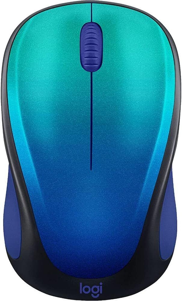 Logitech Designer Limited Edition Wireless Compact Mouse- Blue Aurora (3EA)