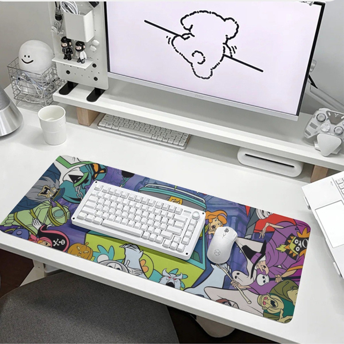 Scooby-Doo Monster Mash Up Print Mouse Pads For Laptop Computer PC Gaming Office
